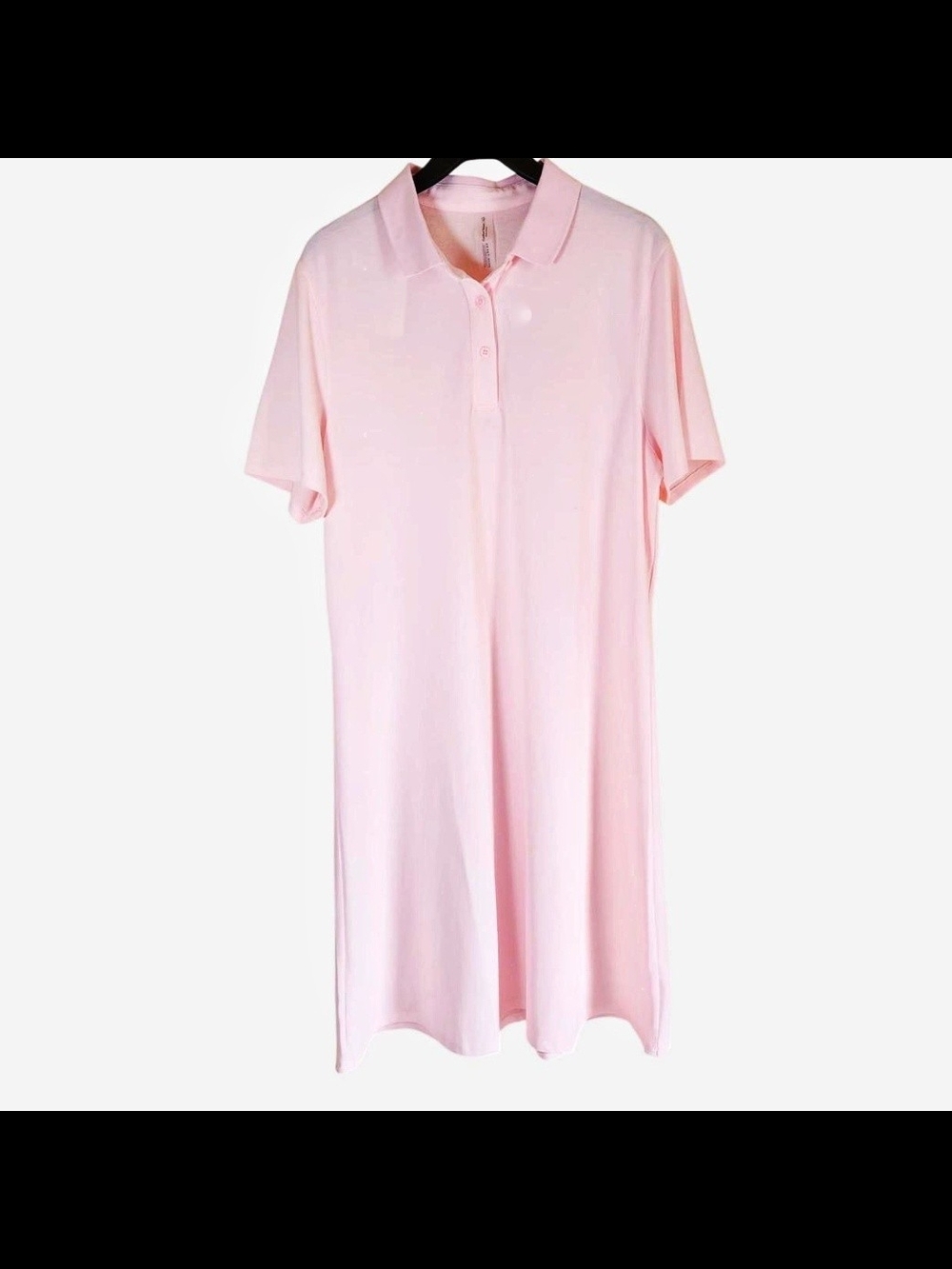 Outdoor Voices Pale Pink Polo Shirt Dress